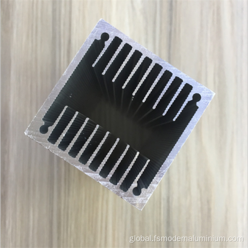 Extrusion Aluminum Heat Sink Profile Aluminum Square Radiator Extrusion Factory